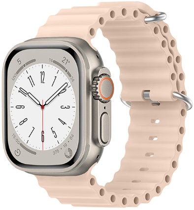 Řemínek pro Apple Watch - Oceánský jemně růžový